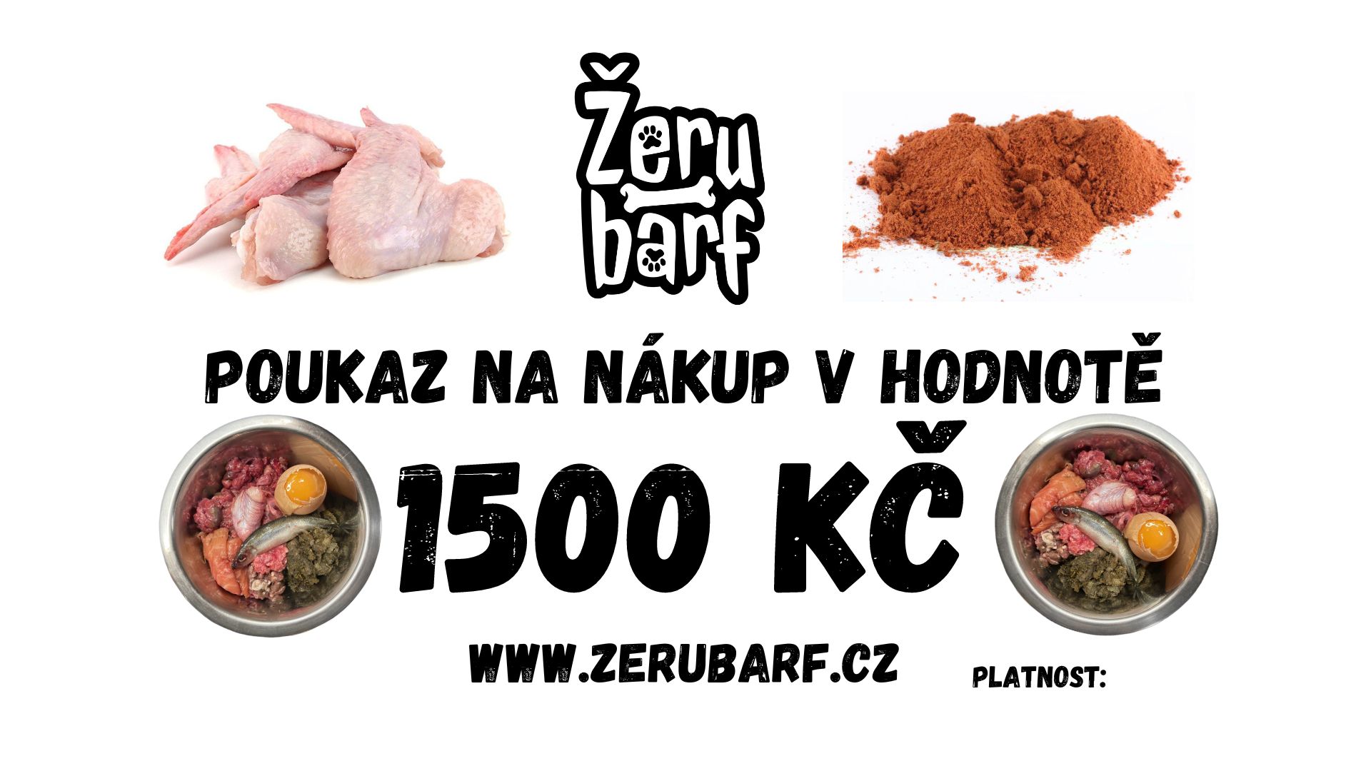 Dárkový poukaz 1500 Kč
